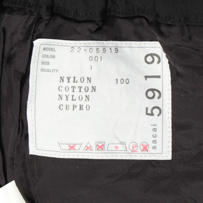 サカイ グログランミックス パンツ ブラック系 ボトムス SACAI
