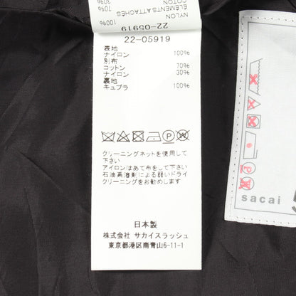 サカイ グログランミックス パンツ ブラック系 ボトムス SACAI
