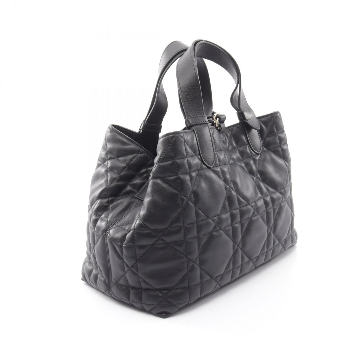ディオール Toujours トゥージュール ミディアム マクロカナージュ ハンドバッグ ブラック系 バッグ DIOR