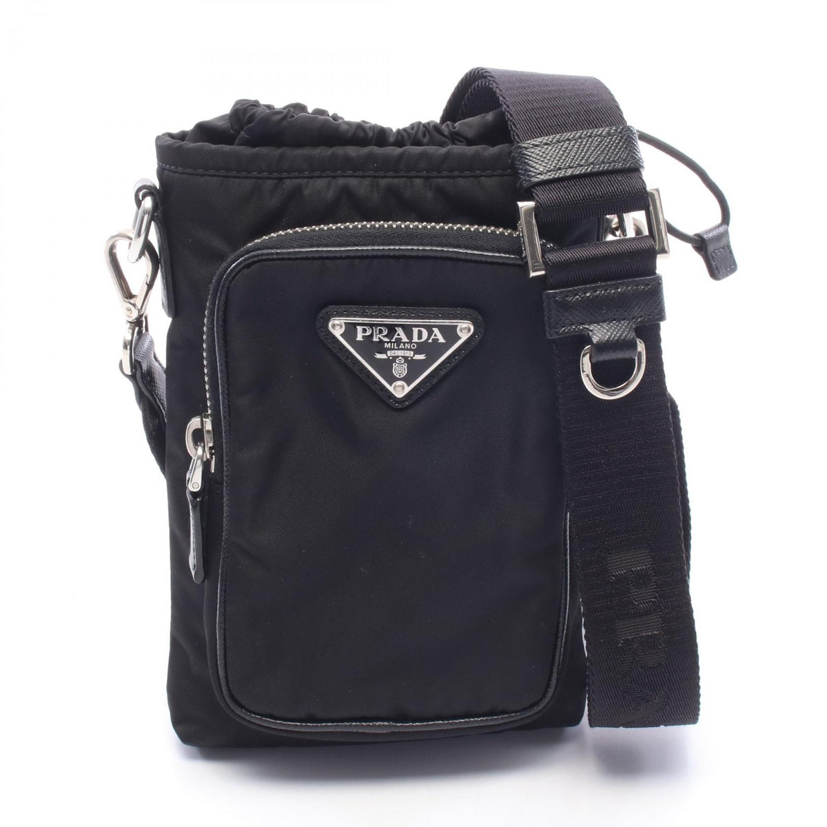 プラダ Re-Nylon スマートフォンケース ショルダーバッグ ブラック系 バッグ PRADA