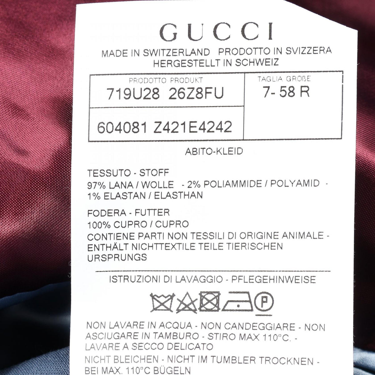 グッチ スーツ ネイビー系 スーツ GUCCI