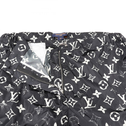 ルイ・ヴィトン モノグラム ショートパンツ パンツ ブラック系 ホワイト系 ボトムス LOUIS VUITTON