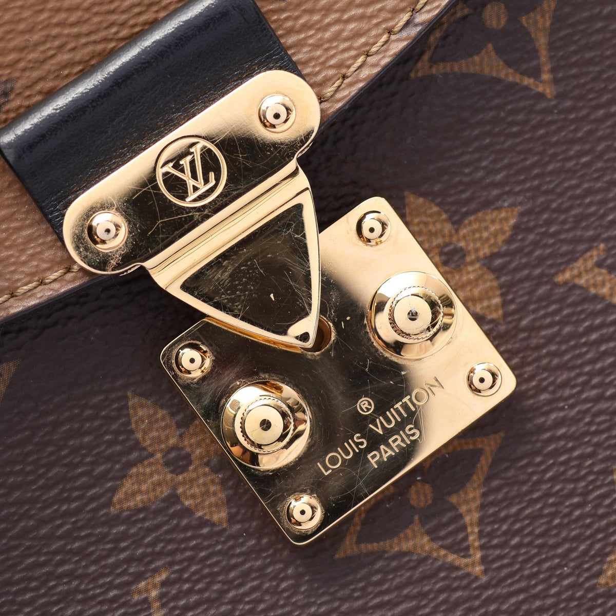 ルイ・ヴィトン カメラボックス モノグラムリバース 2WAY ハンドバッグ ブラウン系 バッグ LOUIS VUITTON