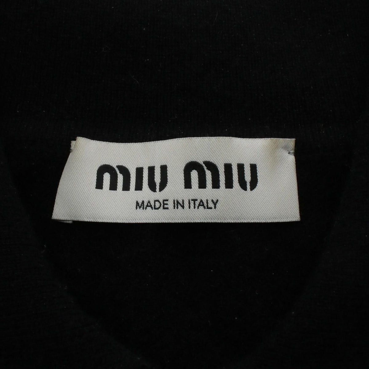 ミュウ ミュウ ロゴ カーディガン ブラック系 トップス MIU MIU