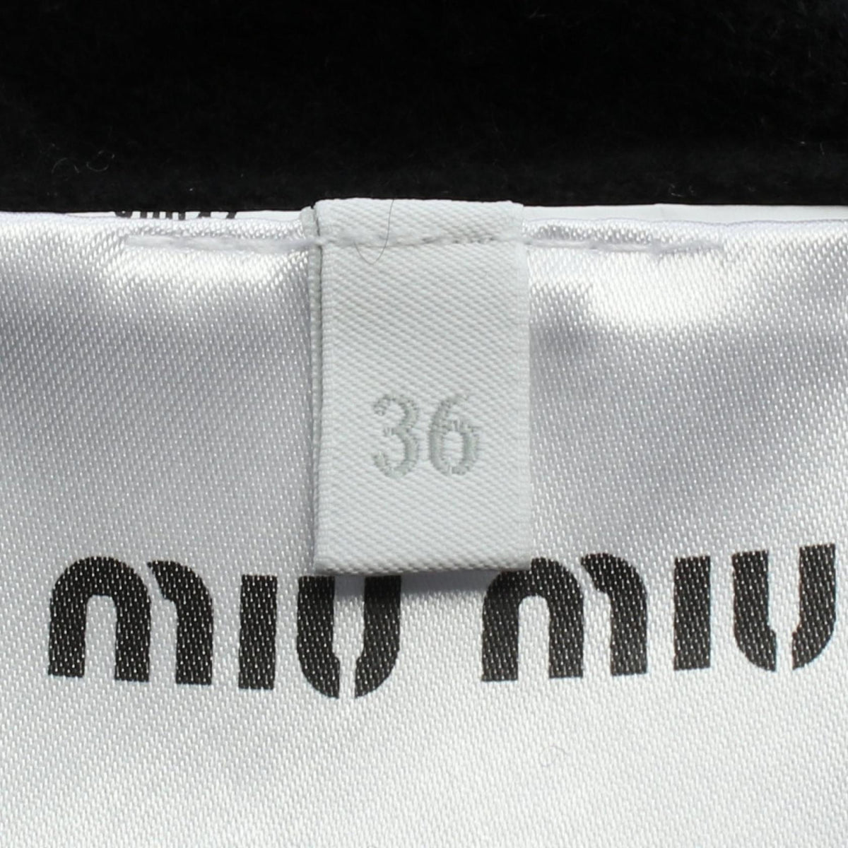 ミュウ ミュウ ロゴ カーディガン ブラック系 トップス MIU MIU