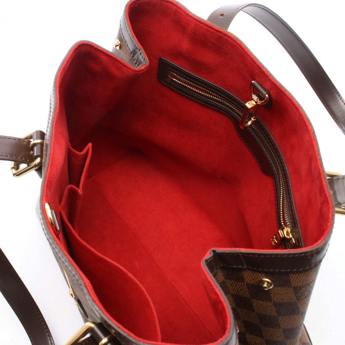 ルイ・ヴィトン ハムステッドMM トートバッグ ブラウン系 エベヌ バッグ LOUIS VUITTON
