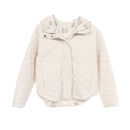 エルメス Clou de Selle Semis リバーシブルフード付き 中綿 その他ジャケット ホワイト系 アウター HERMES