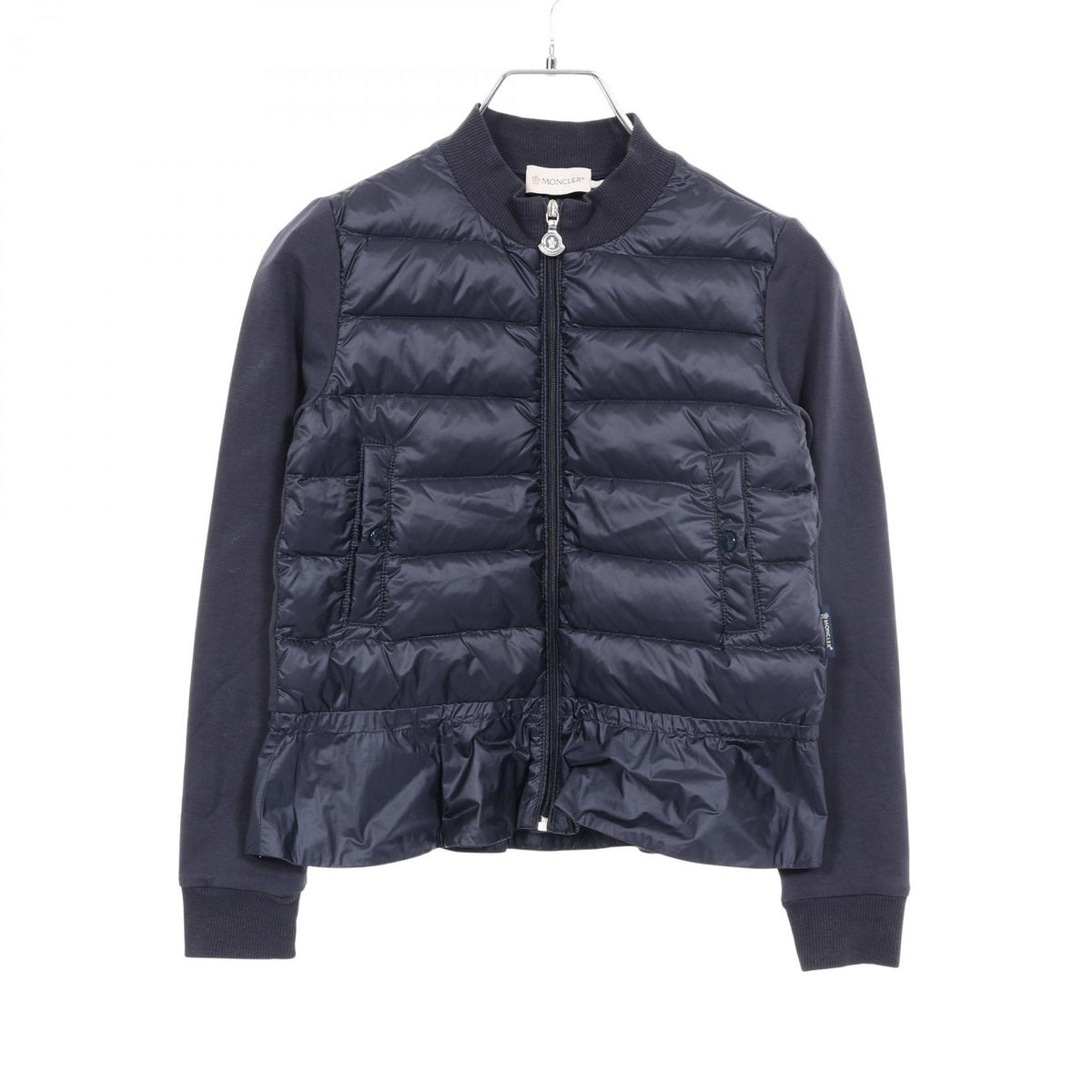 モンクレール カーディガン 切替 キッズ ダウンジャケット ネイビー系 アウター MONCLER