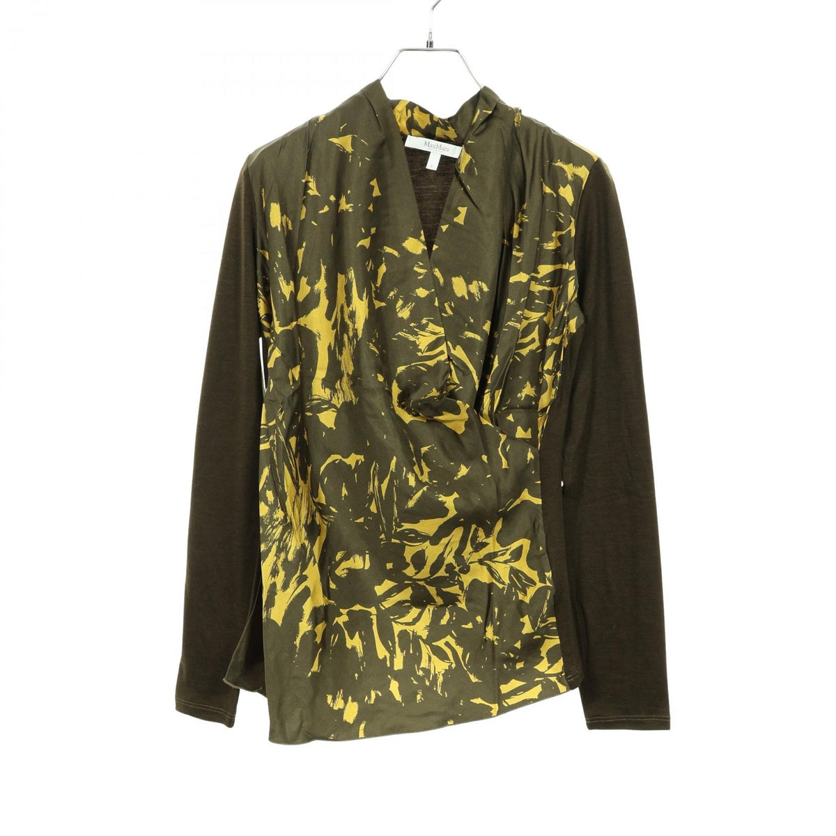 マックスマーラ 切替 カットソー グリーン系 トップス MAX MARA