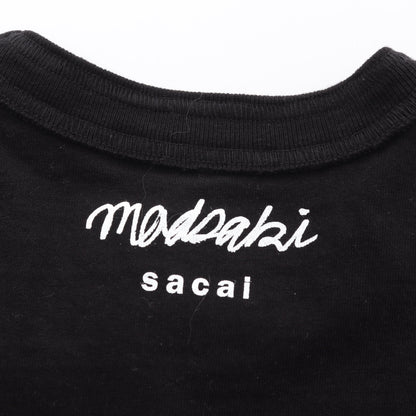 Sacai × MADSAKI Tシャツ フロントフロッキー ブラック サカイ トップス Sacai