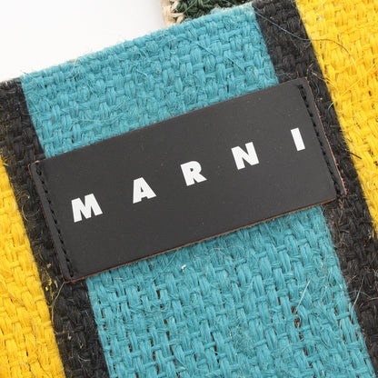 MARNI MARKET CANAPA マルニマーケット カナパ ハンドバッグ トートバッグ リネン ライトベージュ マルチカラー マルニ バッグ MARNI