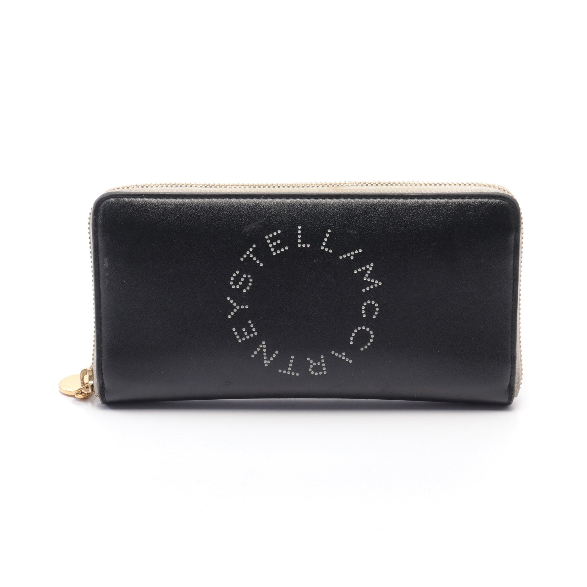 ZIP WALLET BICOLOR ラウンドファスナー長財布 フェイクレザー ブラック ステラマッカートニー 財布・小物 Stella McCartney