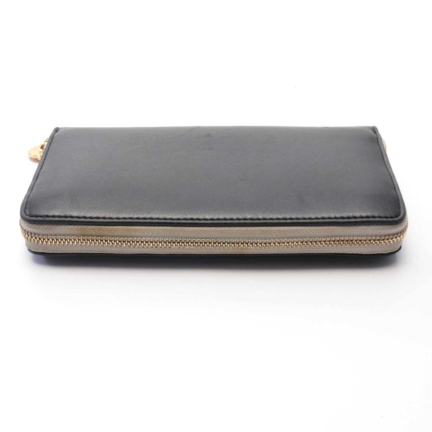 ZIP WALLET BICOLOR ラウンドファスナー長財布 フェイクレザー ブラック ステラマッカートニー 財布・小物 Stella McCartney