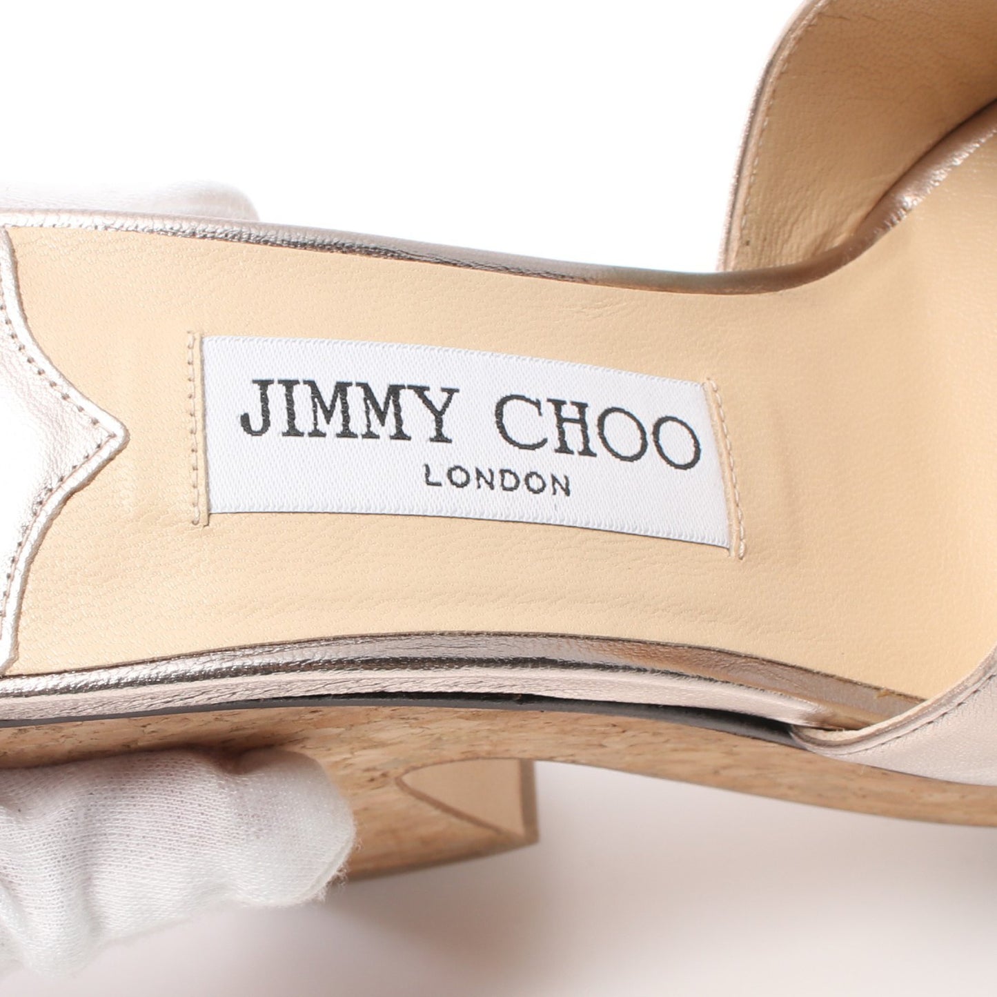 DEEDEE 125 サンダル レザー ピンクゴールド ジミーチュウ シューズ JIMMY CHOO