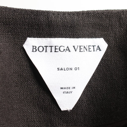 オールインワン リネン ブラック ボッテガヴェネタ ワンピース BOTTEGA VENETA