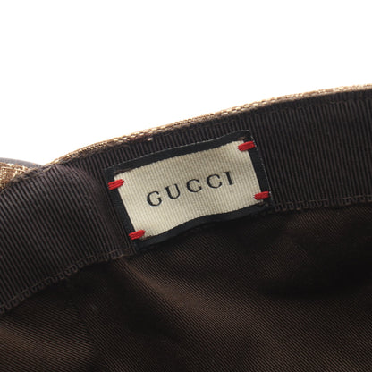 GGキャンバス ウェブライン ベースボール キャップ キャンバス レザー ベージュ ブラウン マルチカラー グッチ 財布・小物 GUCCI