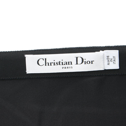 ラップスカート ウール シルク ブラック クリスチャンディオール ボトムス Christian Dior