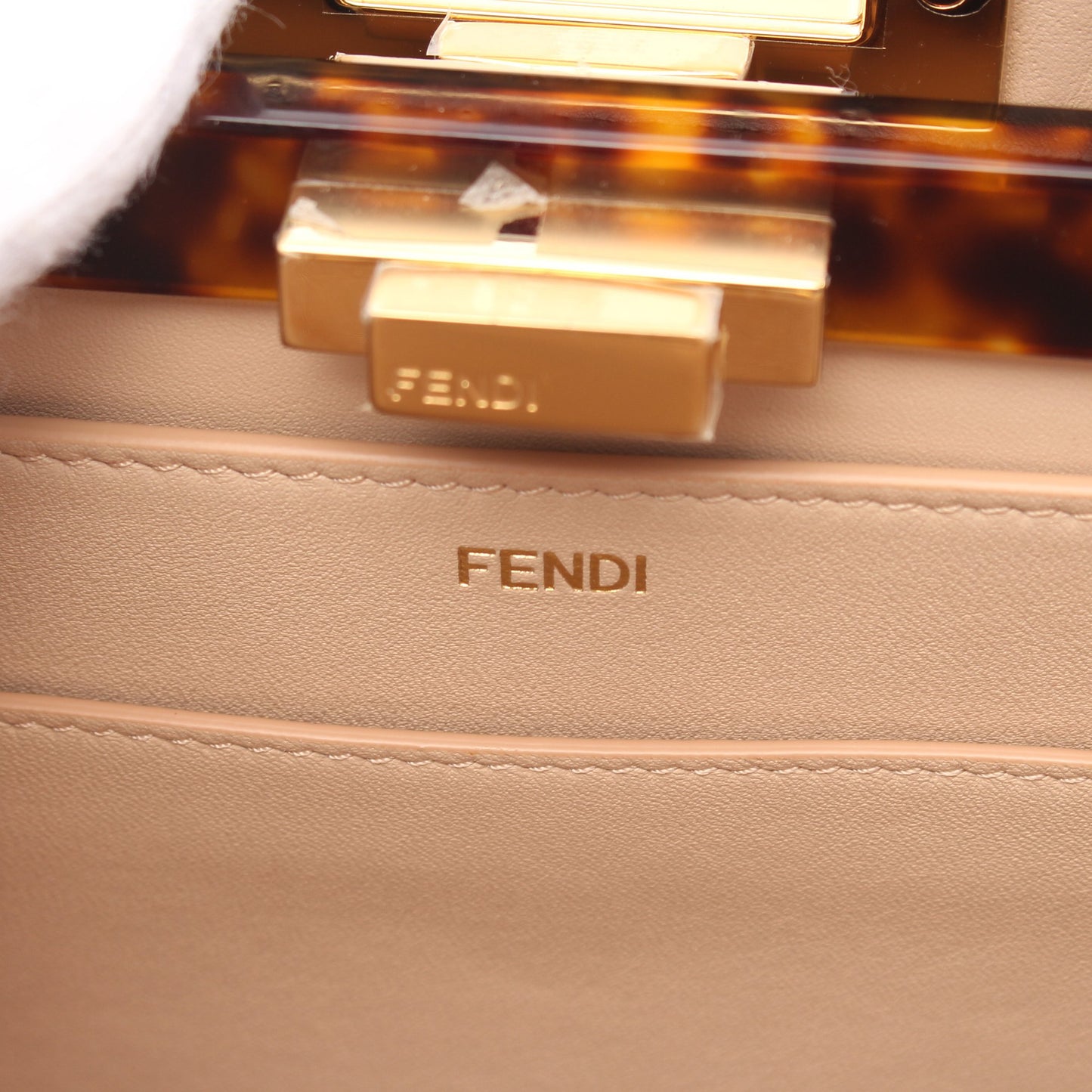 ピーカブー アイシーユー ミディアム ハンドバッグ レザー ライトピンク 2WAY フェンディ バッグ FENDI