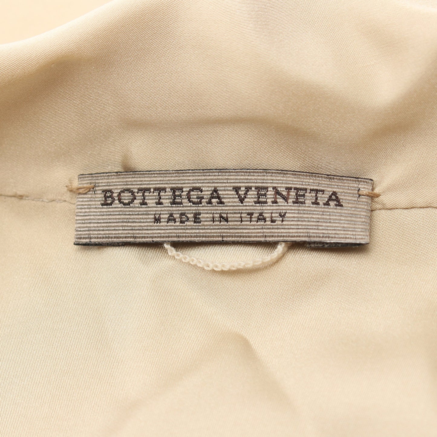 シャツワンピース ノースリーブ シルク ベージュ ボッテガヴェネタ ワンピース BOTTEGA VENETA