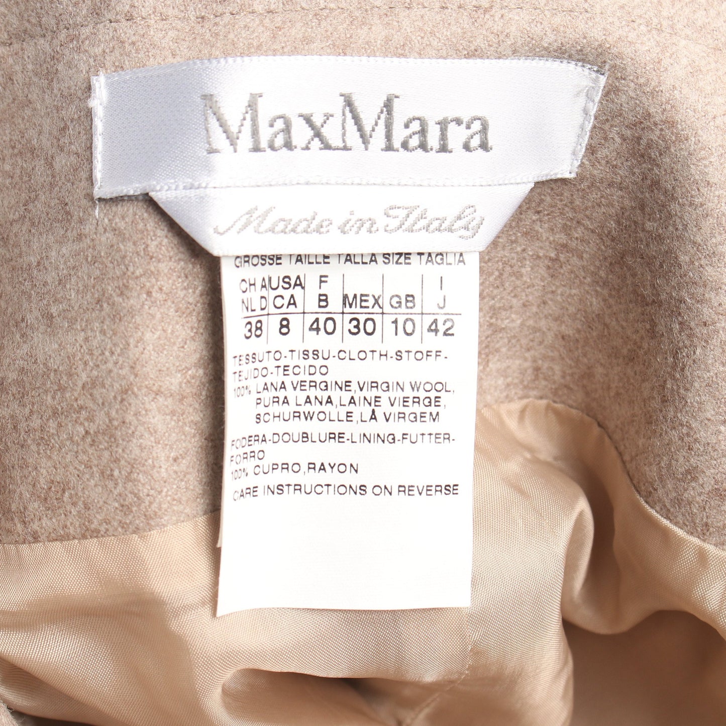 スカート ウール グレーベージュ マックスマーラ ボトムス Max Mara