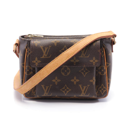 ヴィバシテPM モノグラム ショルダーバッグ PVC レザー ブラウン ルイヴィトン バッグ LOUIS VUITTON