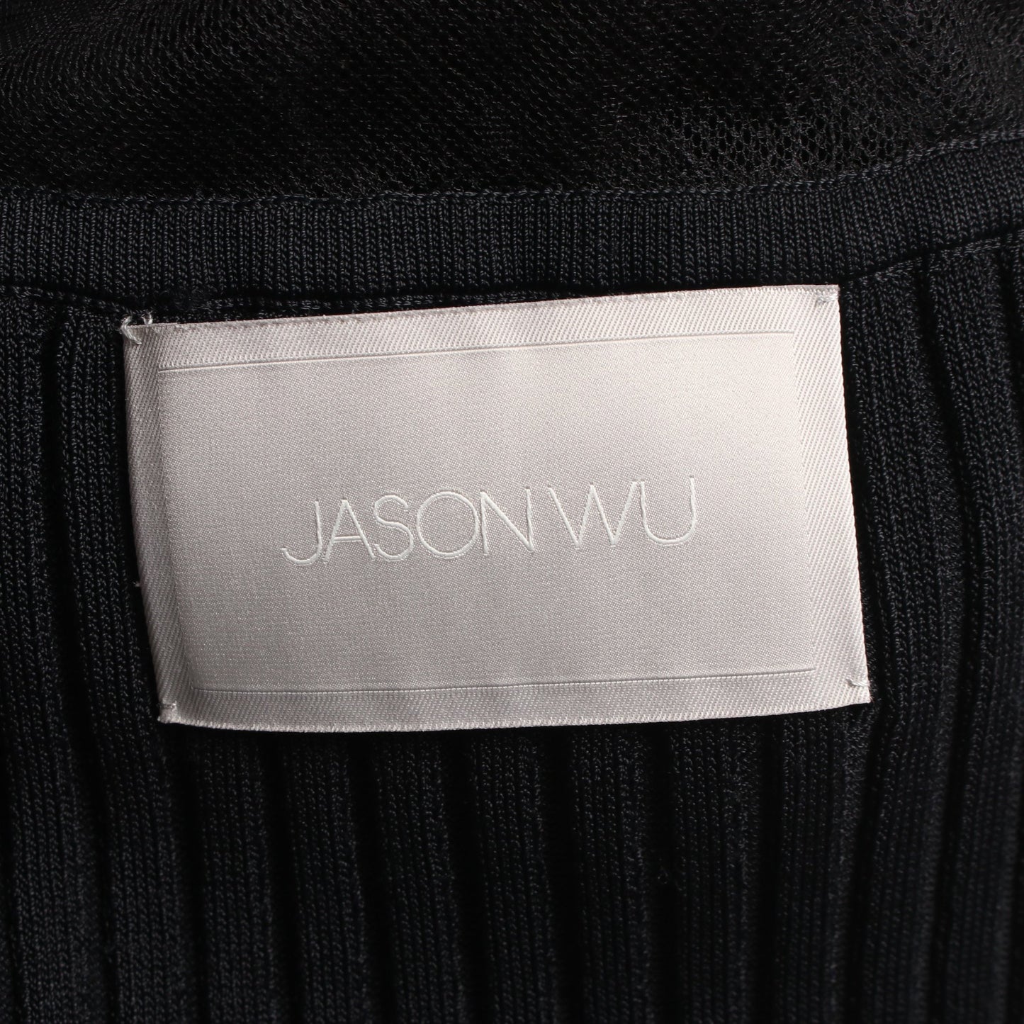 ニットワンピース ノースリーブ ビスコース ブラック レース切替 ジェイソンウー ワンピース JASON WU