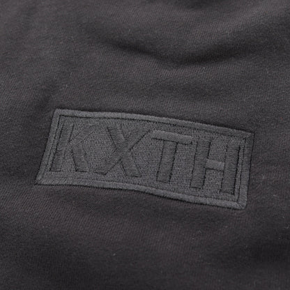 スウェットシャツ ロゴ刺繍 コットン ブラック キス トップス KITH