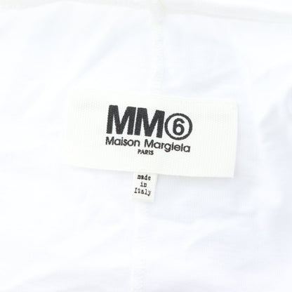 変形 カットソー カーディガン コットン ホワイト エムエムシックスメゾンマルジェラ トップス MM6 MAISON MARGIELA