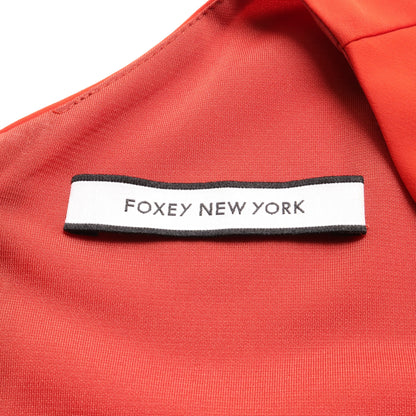 ワンピース オレンジレッド フォクシーニューヨーク ワンピース FOXEY NEW YORK