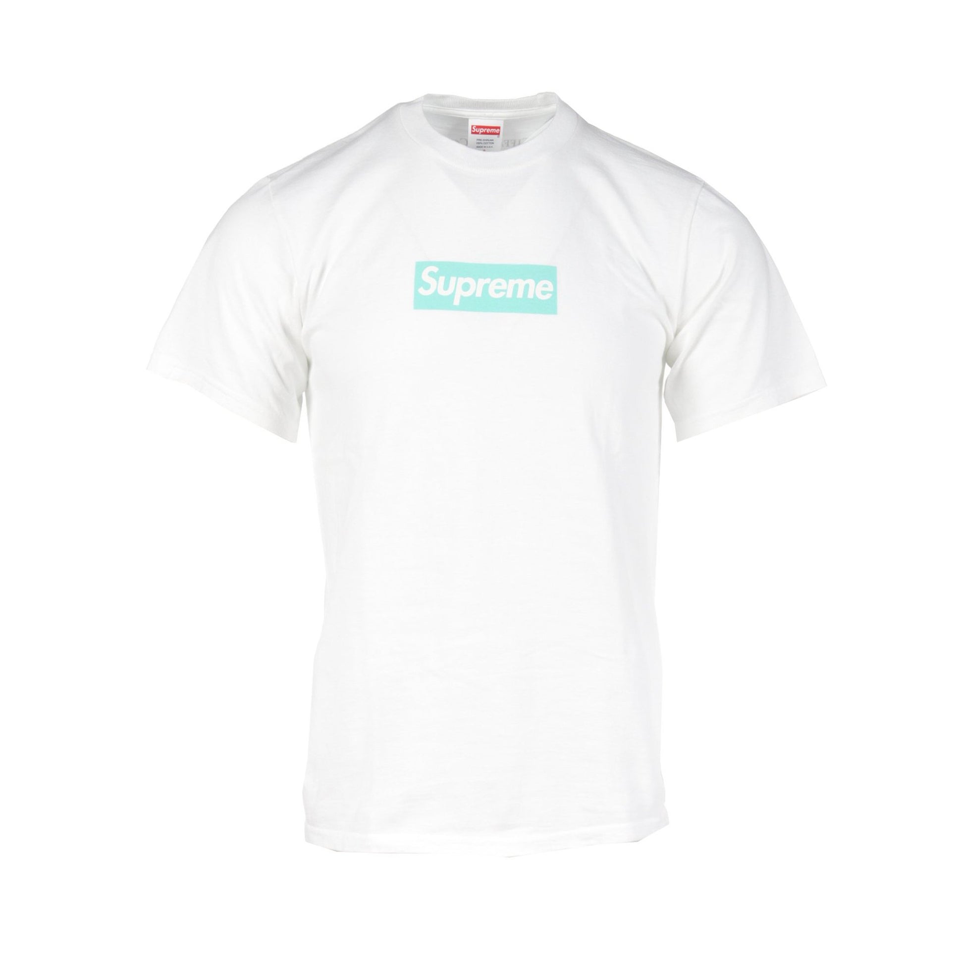 Supreme × TIFFANY & Co. Box Logo Tee Tシャツ コットン ホワイト ターコイズブルー シュプリーム トップス Supreme