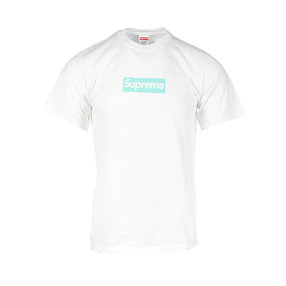 Supreme × TIFFANY & Co. Box Logo Tee Tシャツ コットン ホワイト ターコイズブルー シュプリーム トップス Supreme