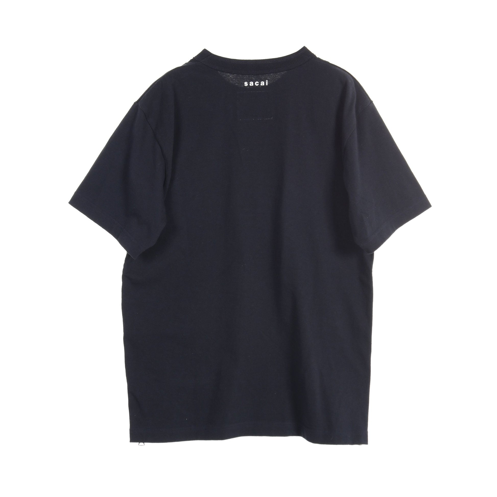 Tシャツ コットン ダークネイビー サイドジップ サカイ トップス Sacai