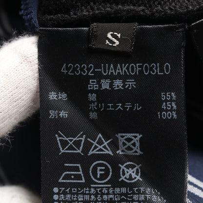 CAT STREET SWEATER キャット ストリート セーター トップス Vネック ストライプ コットン ブラック ネイビー ホワイト 切替 アディアム