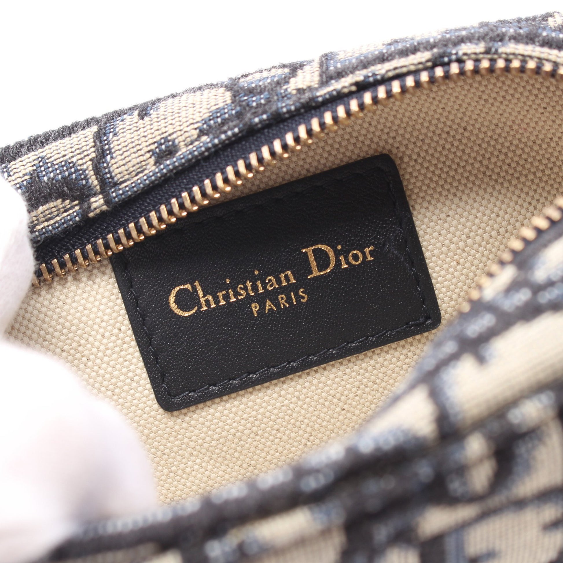 オブリーク ウエストバッグ ボディバッグ キャンバス レザー ベージュ ネイビー クリスチャンディオール バッグ Christian Dior