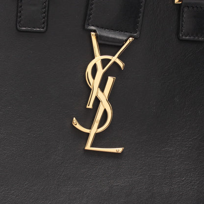 YSLライン ベイビー モノグラム カバス ハンドバッグ レザー ブラック サンローランパリ バッグ SAINT LAURENT PARIS