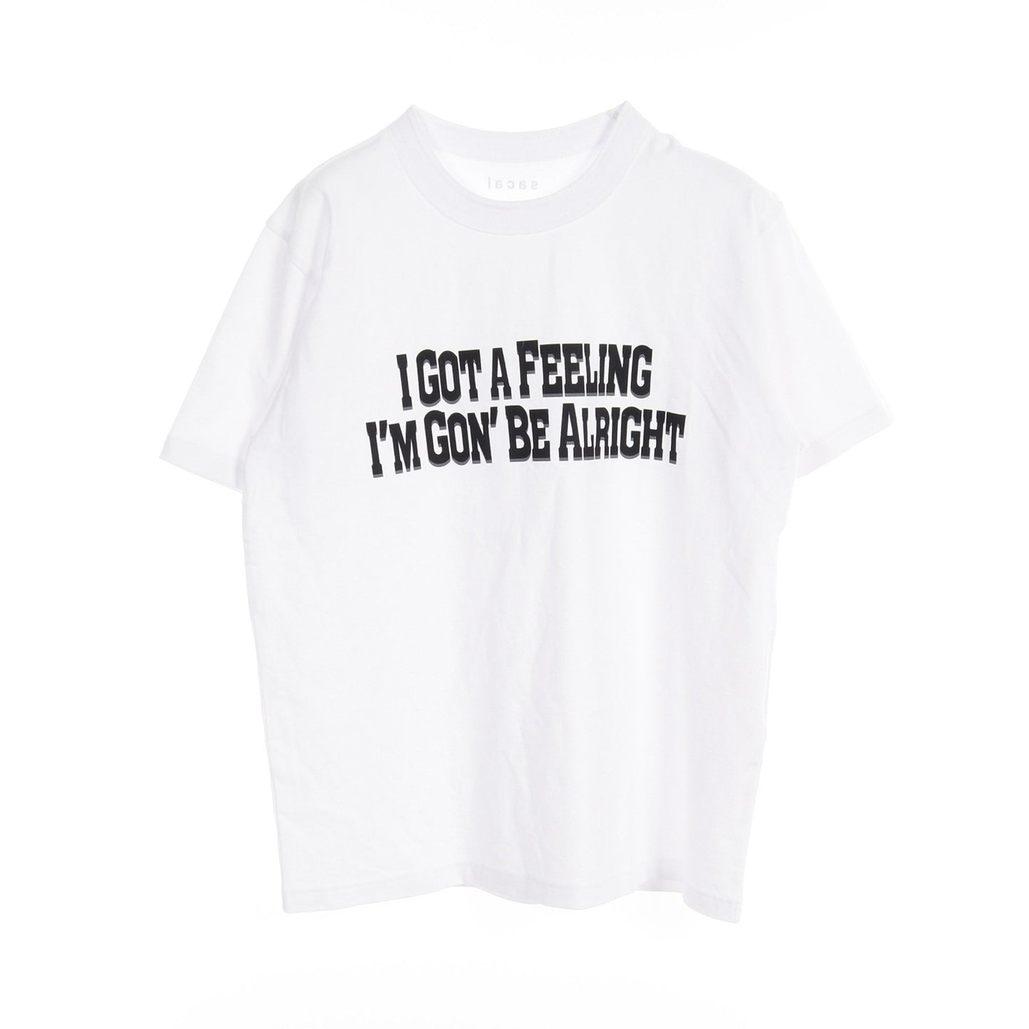 PRINT TEE Tシャツ コットン ホワイト サカイ トップス Sacai