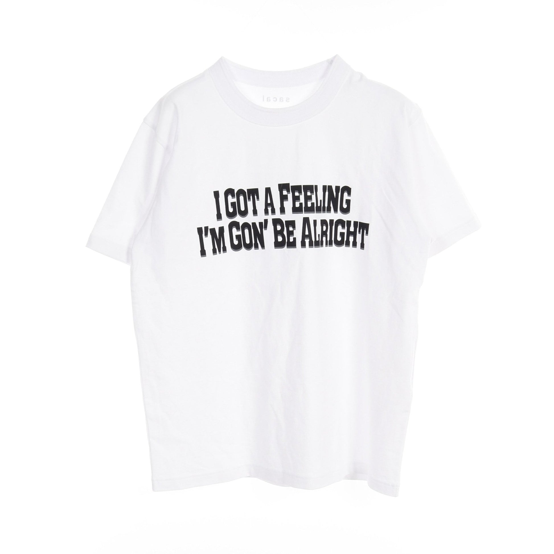 PRINT TEE Tシャツ コットン ホワイト サカイ トップス Sacai