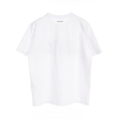 PRINT TEE Tシャツ コットン ホワイト サカイ トップス Sacai