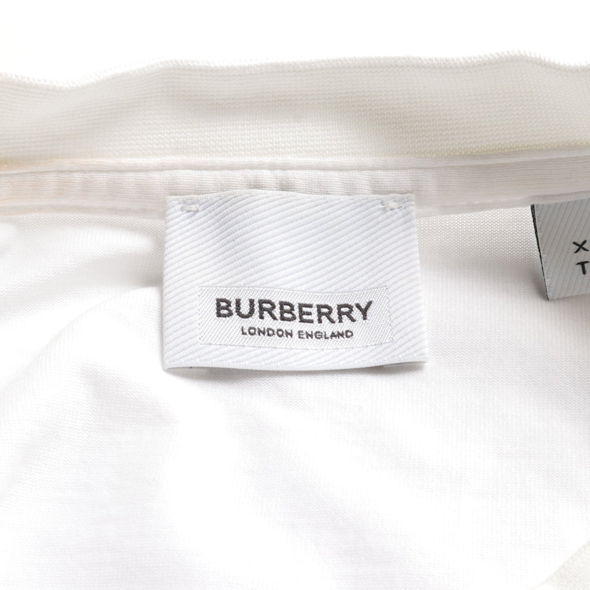 TBロゴ Tシャツ 刺繍 コットン ホワイト バーバリー トップス BURBERRY