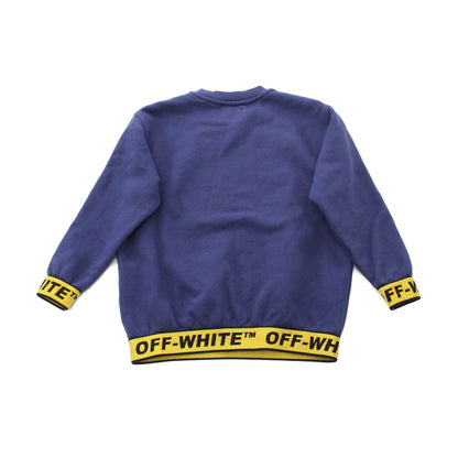 トレーナー スウェットシャツ コットン ネイビー イエロー マルチカラー キッズ オフホワイト トップス OFF-WHITE