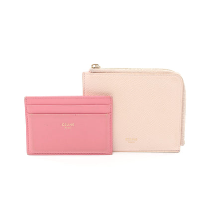 コインケース レザー ライトピンク ロゴ セリーヌ 財布・小物 CELINE