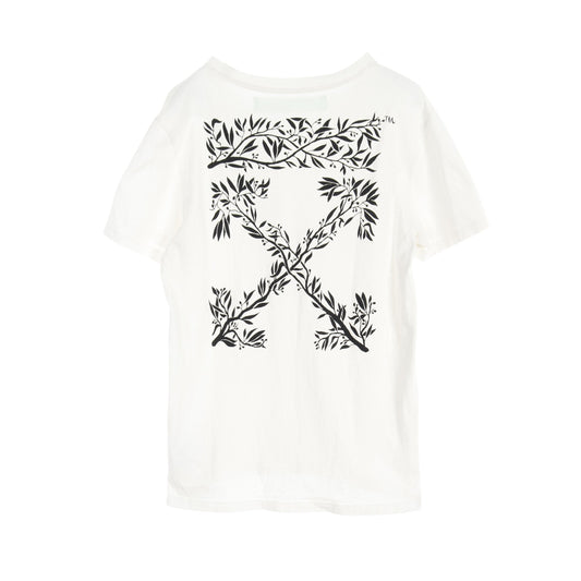 Tシャツ バックロゴプリント コットン ホワイト オフホワイト トップス OFF-WHITE