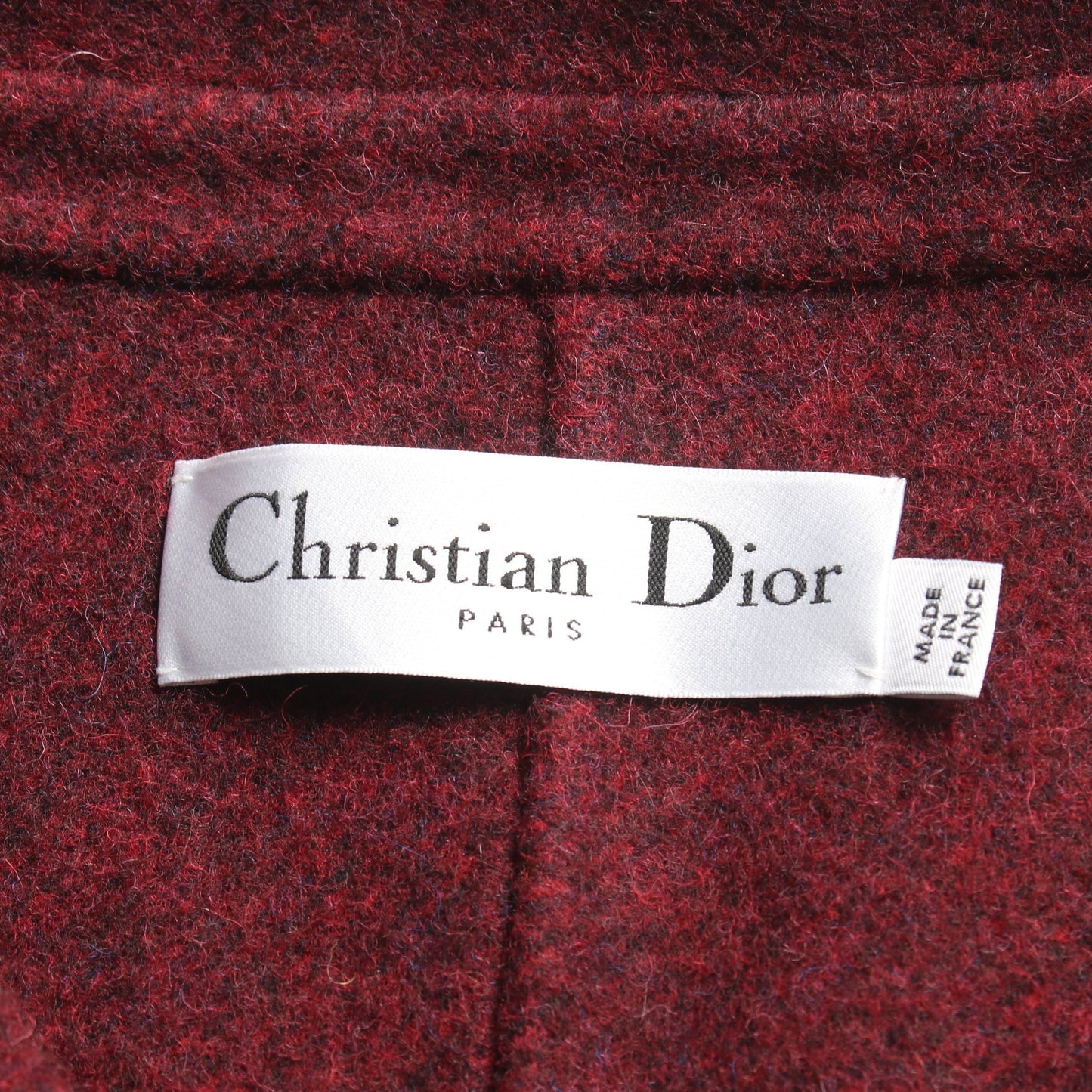 ロング ジレ ロゴ ウール バーガンディ クリスチャンディオール トップス Christian Dior