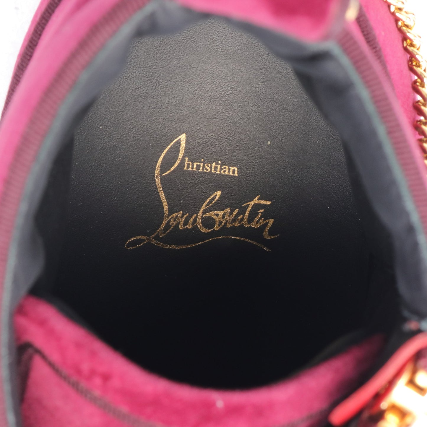 LOUIS THE LIPS FLAT ルイス ハイカットスニーカー ベロア ボルドー クリスチャンルブタン シューズ Christian Louboutin