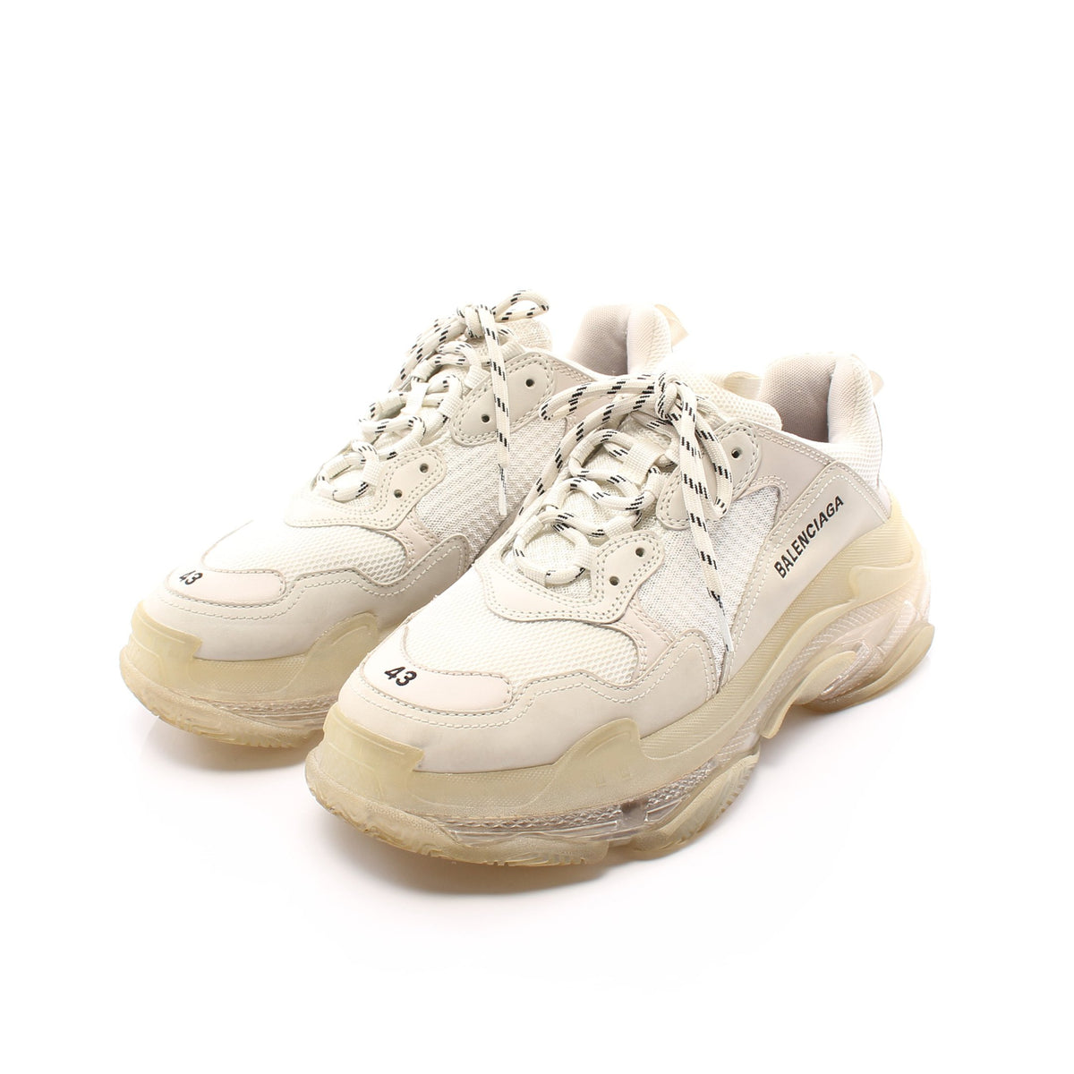 Triple S CLEAR SOLE トリプルS スニーカー ファブリック レザー 