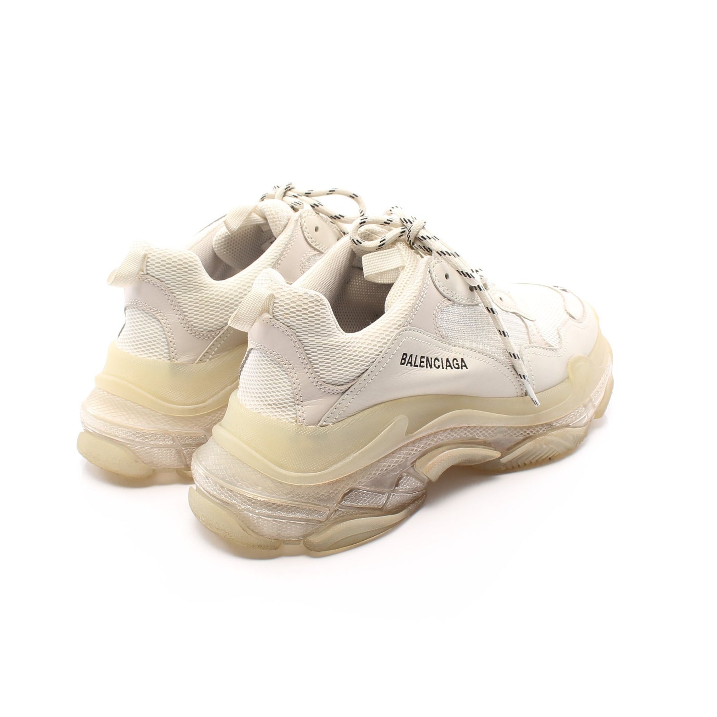 Triple S CLEAR SOLE トリプルS スニーカー ファブリック レザー ホワイト メッシュ クリアソール バレンシアガ シューズ BALENCIAGA