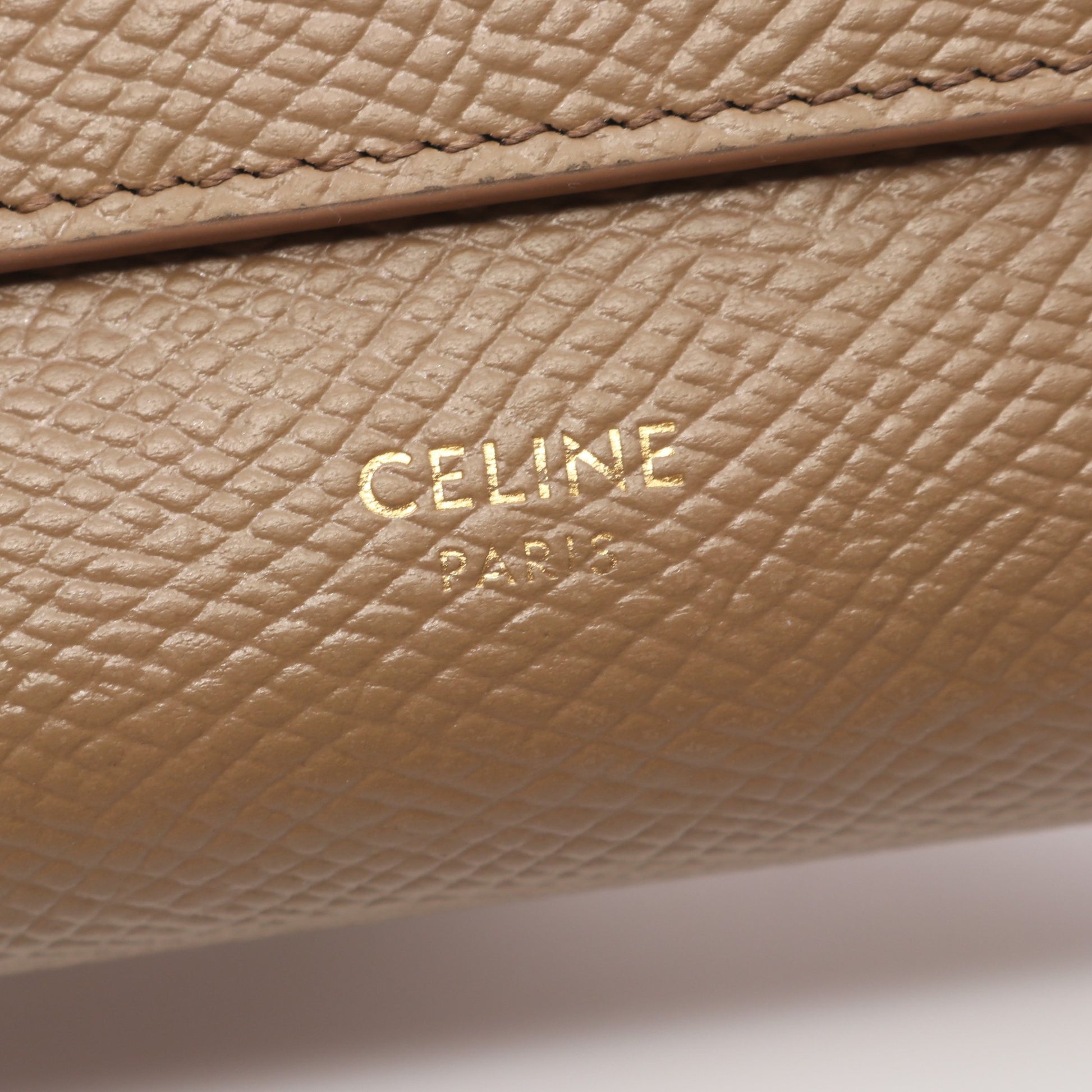 スモール トリフォールドウォレット 三つ折り財布 レザー イエローブラウン セリーヌ 財布・小物 CELINE