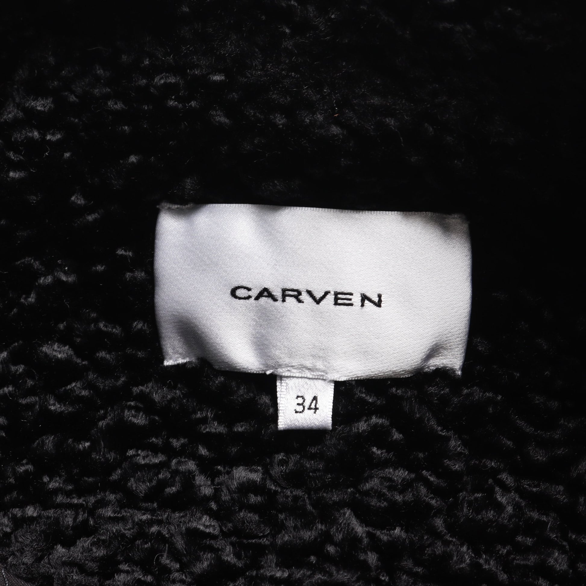 ダブルボタン チェスターコート ブラック カルヴェン アウター CARVEN