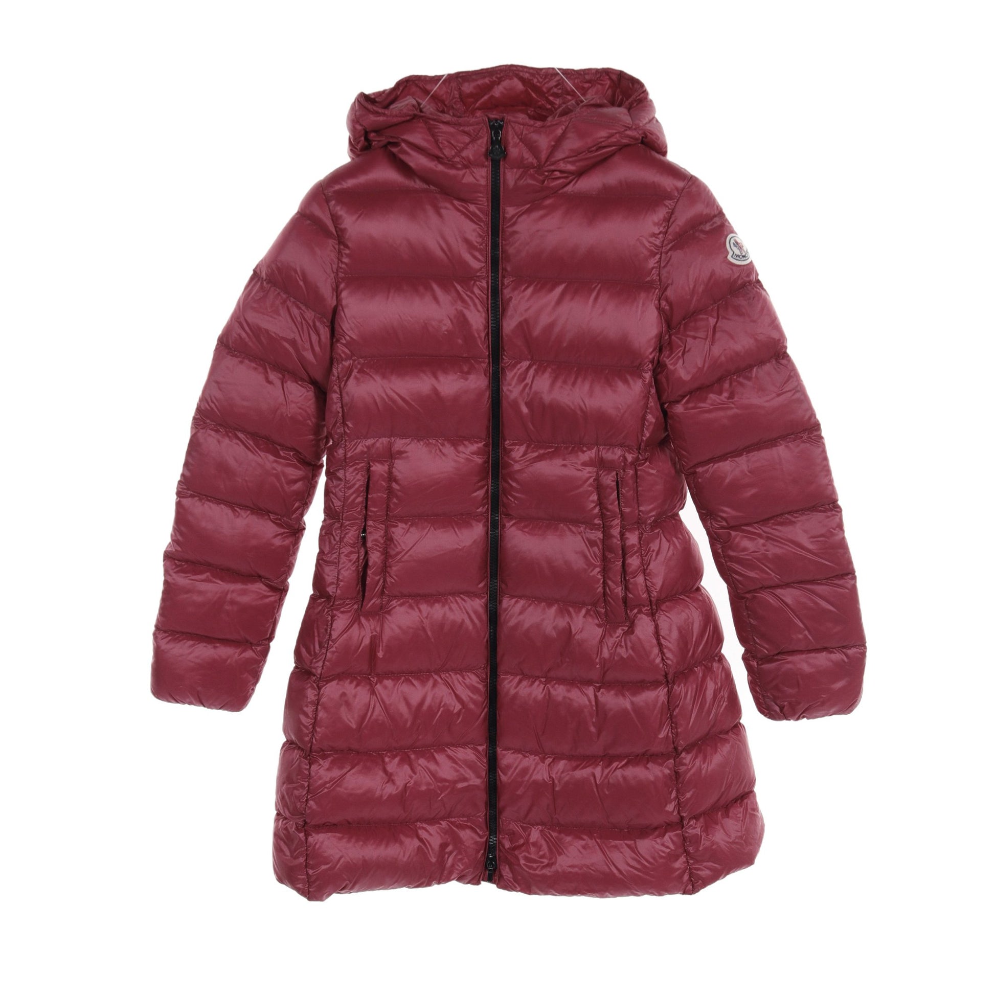 SUYEN スイエン ダウンコート ピンクレッド フード付き キッズ モンクレール アウター MONCLER