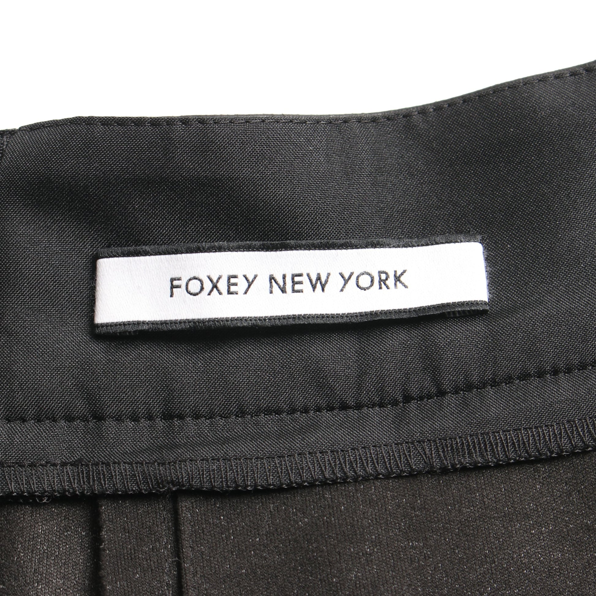 スカート ブラック フェイクレザー フォクシーニューヨーク ボトムス FOXEY NEW YORK